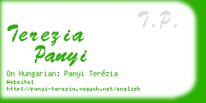 terezia panyi business card